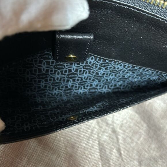 Lodis Olivia Black Italian Leather Wristlet Wallet Combo. NWOT - Picture 7 of 9